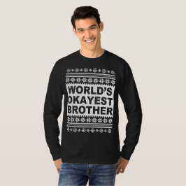 Worlds Okayest Brother Ugly Navidades Sweater