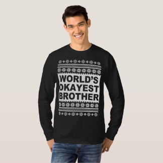 Worlds Okayest Brother Ugly Navidades Sweater