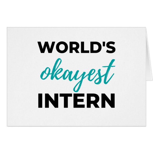 World's Okayest Intern 2 (Anverso (Horizontal))