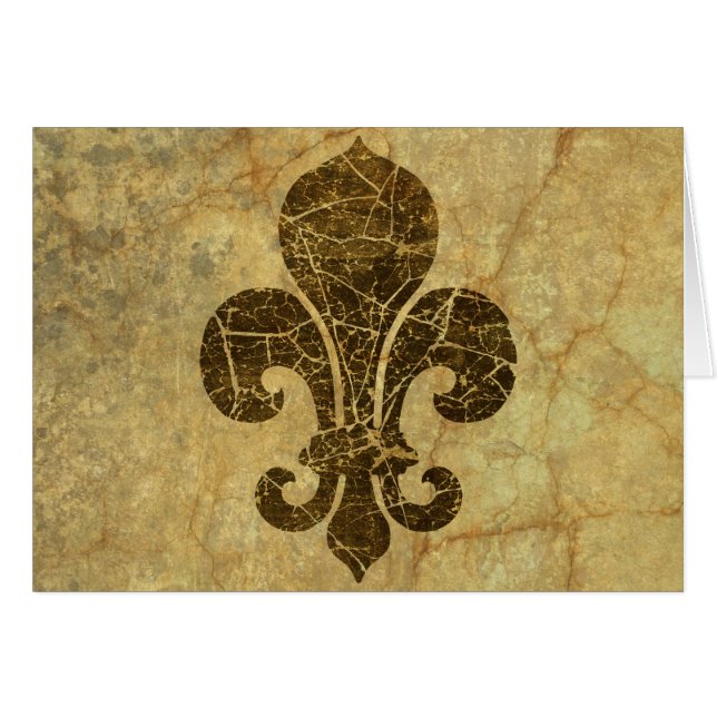 Worn Fleur De Lis (Anverso (Horizontal))