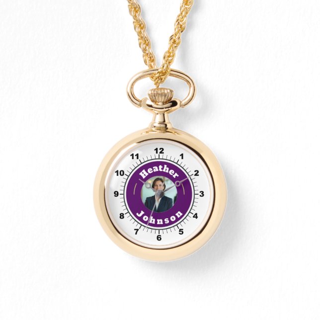 ¡WOW! ✨ Reloj de Collar de Oro Regalo Personalizad (Anverso)