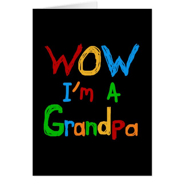 WOW, soy una camiseta y regalo del abuelo (Frente)