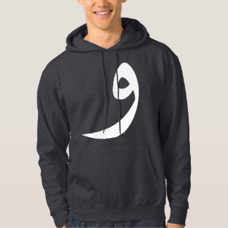 "Wow" sudadera con capucha de letra árabe