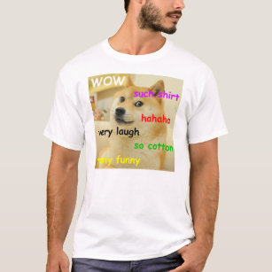 Wow tal camisa divertida de Meme del perro del dux