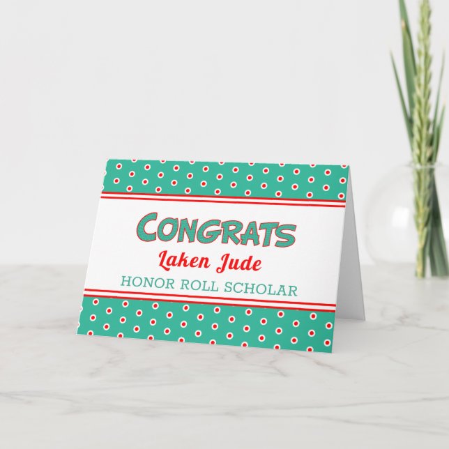 Wow! Tarjeta de felicitaciones a los becarios de H (Anverso)