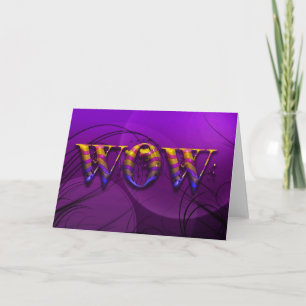 Wow - Tarjeta en blanco