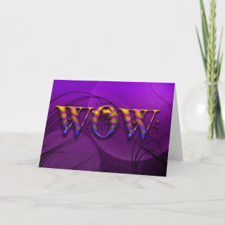 Wow - Tarjeta en blanco
