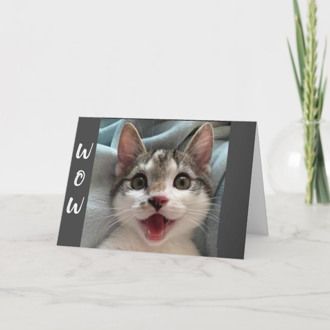 WOW USTED ESTÁ VOLVIENDO "50" DICE TARJETA CAT (Anverso)