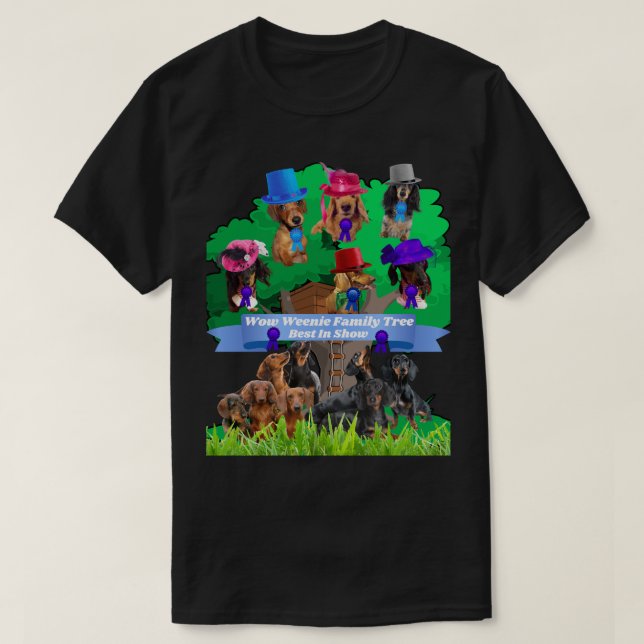 Wow Weenie Árbol de familia Hombres/Mujeres Camisa (Diseño del anverso)