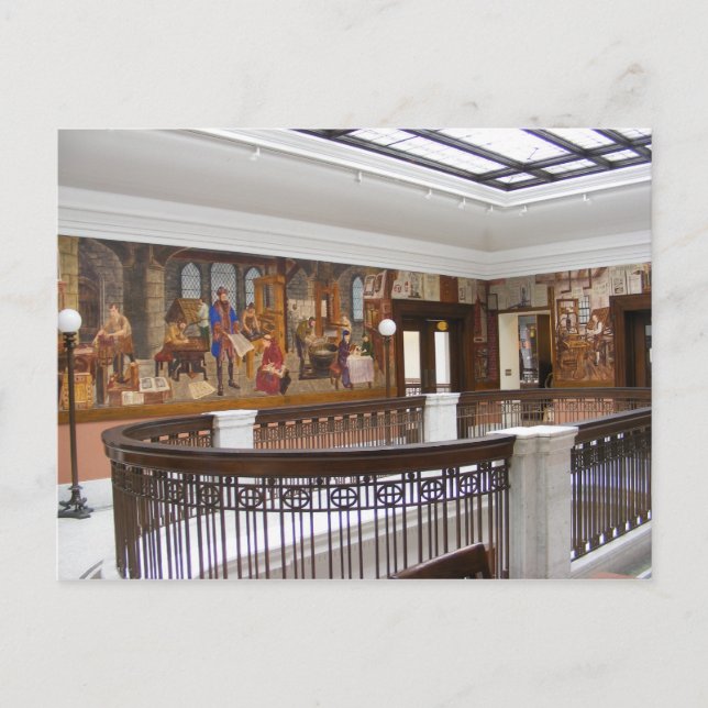 WPA Murals 10 ~ postal (Anverso)