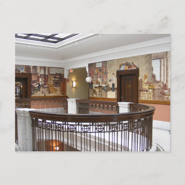 WPA Murals 11 ~ postal (Anverso)