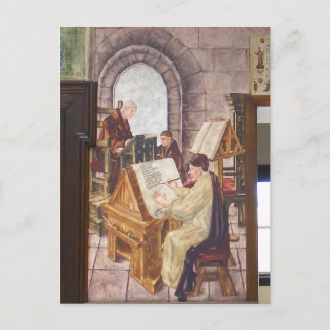 WPA Murals 4 ~ postal (Anverso)