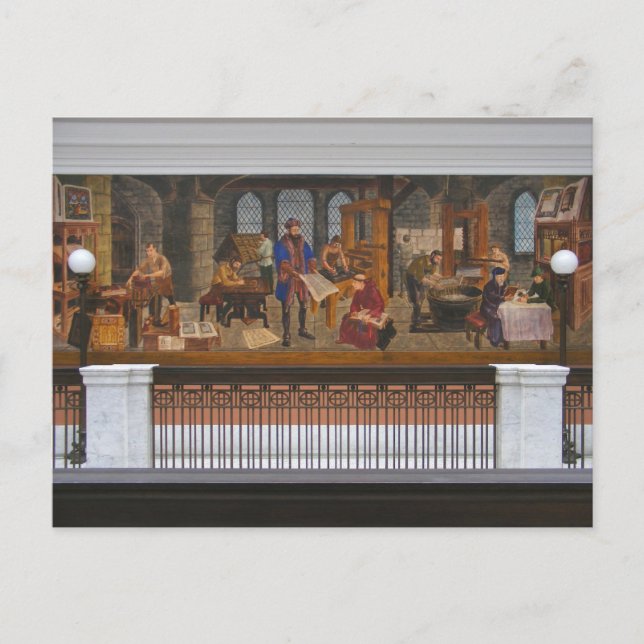 WPA Murals 5 ~ postal (Anverso)