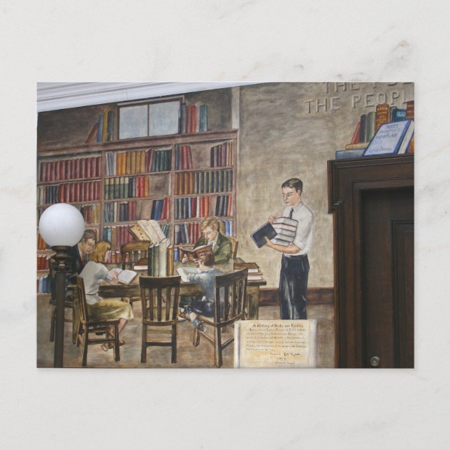 WPA Murals 8 ~ postal (Anverso)