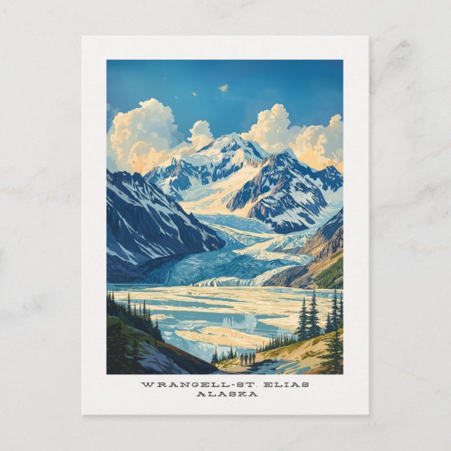 Wrangell-St. Postales de viaje del Parque Nacional (Anverso)