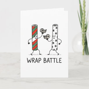 Wrap Battle - Tarjeta divertida de Navidad