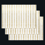 Wrappi Boda del patrón de patrón de hojas botánica<br><div class="desc">La entrega de regalos bodas en un falso patrón de hojas de corazones de oro hace una presentación impresionante. Ideal para recién casados,  duchas de novias,  duchas de bodas,  casas nuevas,  duchas de compromiso y más.</div>