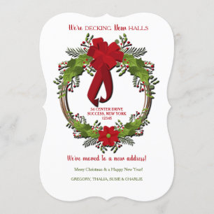 Wreath con la Invitación móvil de vacaciones de ba