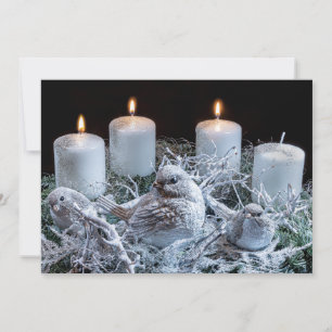 Wreath de advenimiento blanco