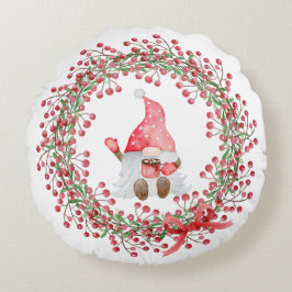 Wreath de Cacao Gnome - almohada doble lateral