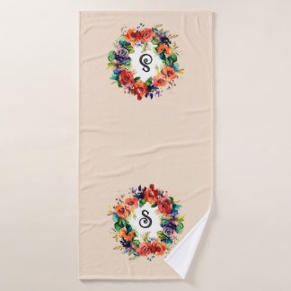 Wreath de color de agua