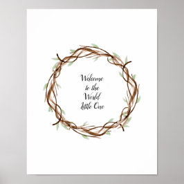 Wreath de impresión de dedo personalizado, alterna