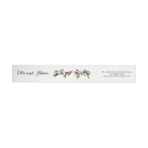 Wreath de jardín - Etiqueta de dirección de devolu