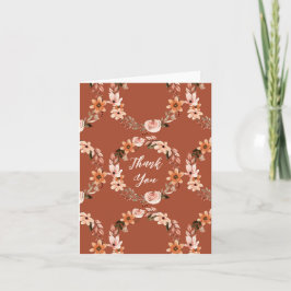 Wreath floral Naranja Quemado de Boho