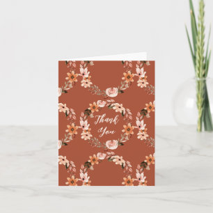 Wreath floral Naranja Quemado de Boho