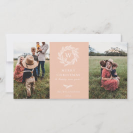 Wreath invernal festividad de invierno 2 tarjeta d