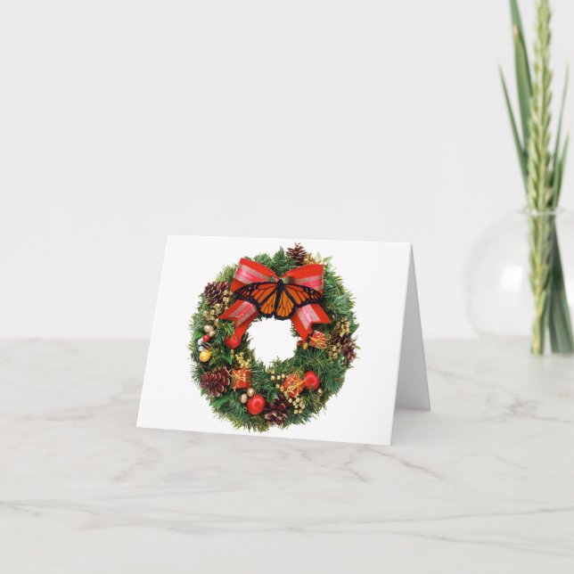 Wreath monarca de la tarjeta de Navidades (Anverso)