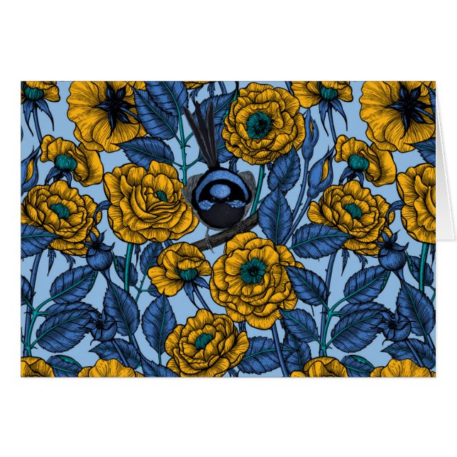 Wren in the rosas (Anverso (Horizontal))