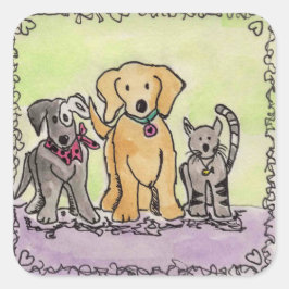 Wren, Robby y Jay Pegatina