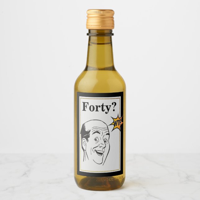 wtf 40.ª Fiesta de cumpleaños Divertidos hombres C (Anverso)