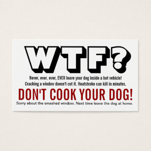 ¿WTF? Perro dejado en la advertencia caliente del