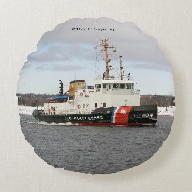 WTGB 104 almohada redonda de Biscyne Bay (Anverso)