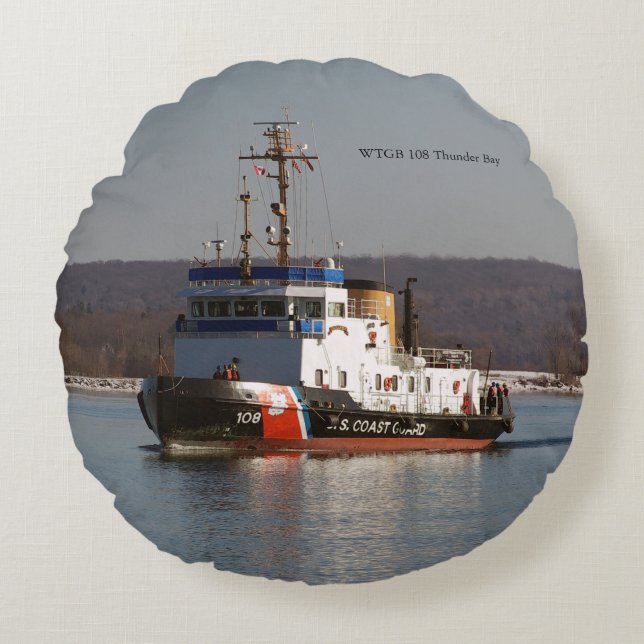 WTGB 108 almohada redonda de Thunder Bay (Anverso)
