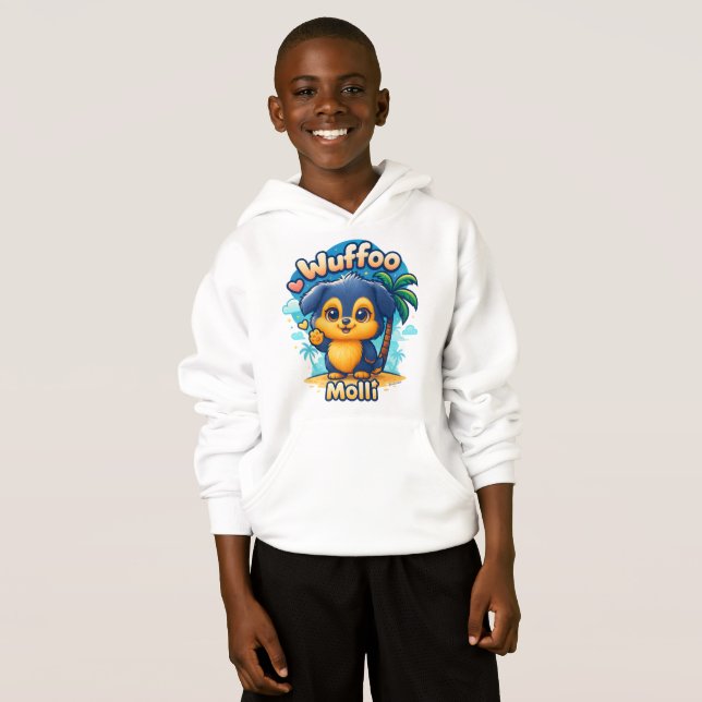 Wuffoo Molli Cute Kawaii Cachorro Isla Tropical (Anverso completo)