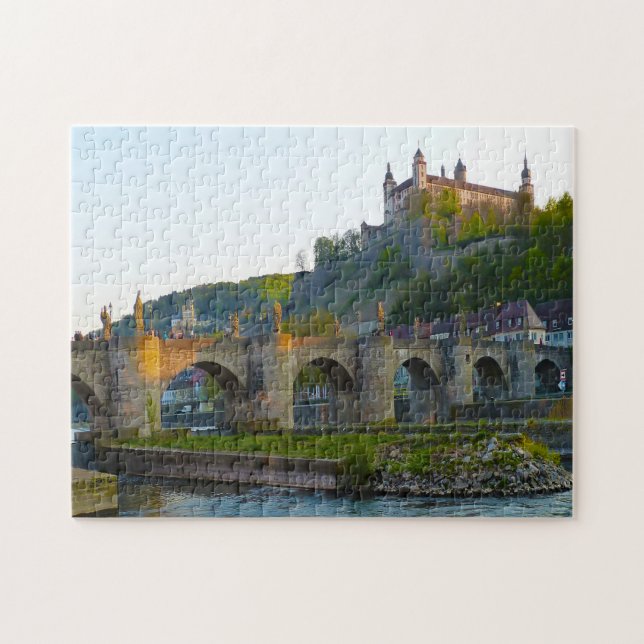 Würzburg Baviera Alemania. Rompecabezas (Horizontal)