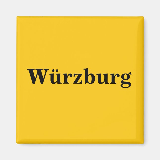 Würzburg imán escudo oro Gleb (Frente)