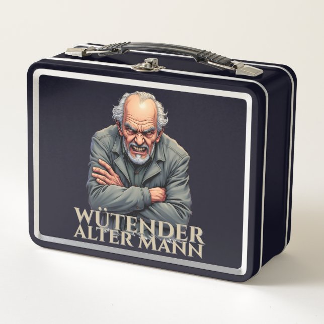 Wütender Alter Mann - Personalizado-Ilustracion (Anverso)