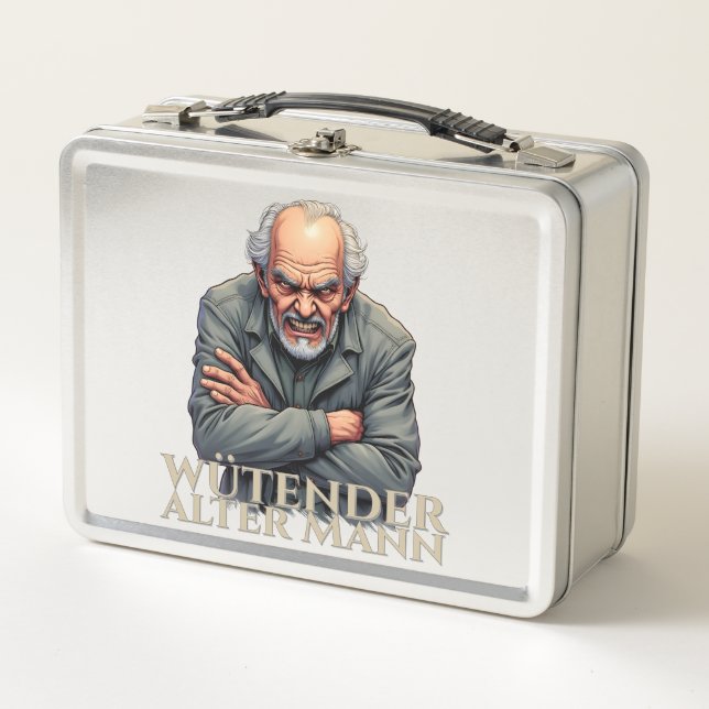 Wütender Alter Mann - Personalizado-Ilustracion (Anverso)