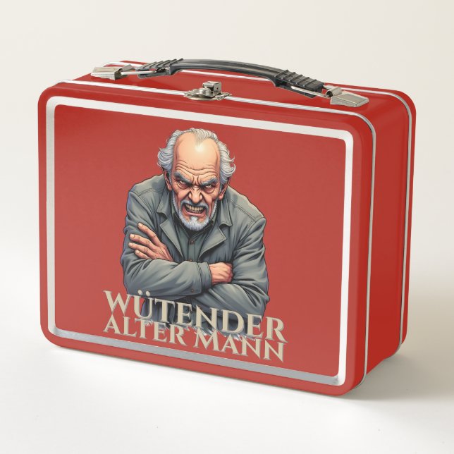 Wütender Alter Mann - Personalizado-Ilustracion (Anverso)