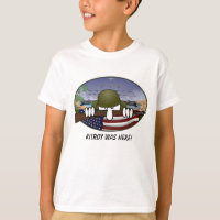 WW2 Kilroy embroma la camiseta