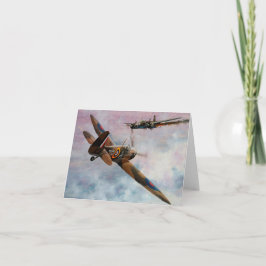 WWII RAF Tarjeta de invitación a la aviación Spitf