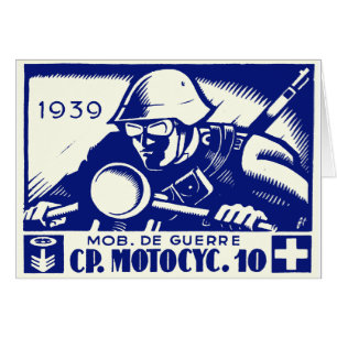 WWII Swiss Motorcycle Company, azul