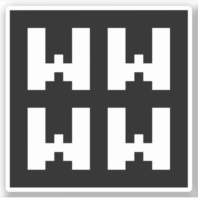 WWWW | LOL Pegatina de argot de Internet japonés (Anverso)