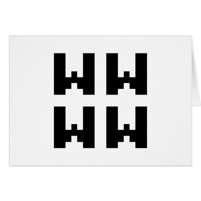 WWWW | LOL Tarjeta de saludo en argot de Internet  (Anverso (Horizontal))