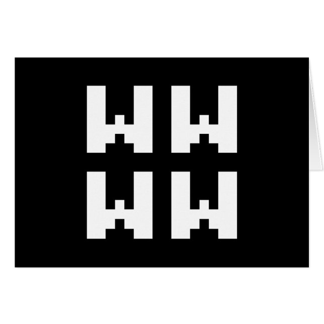 WWWW | LOL Tarjeta de saludo en argot de Internet  (Anverso (Horizontal))