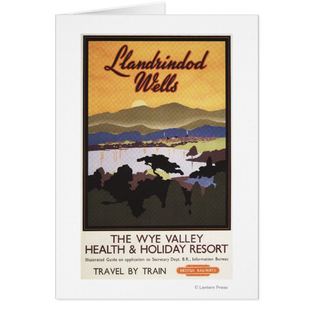Wye Valley Resort Poster de Ferrocarril Británico (Frente)